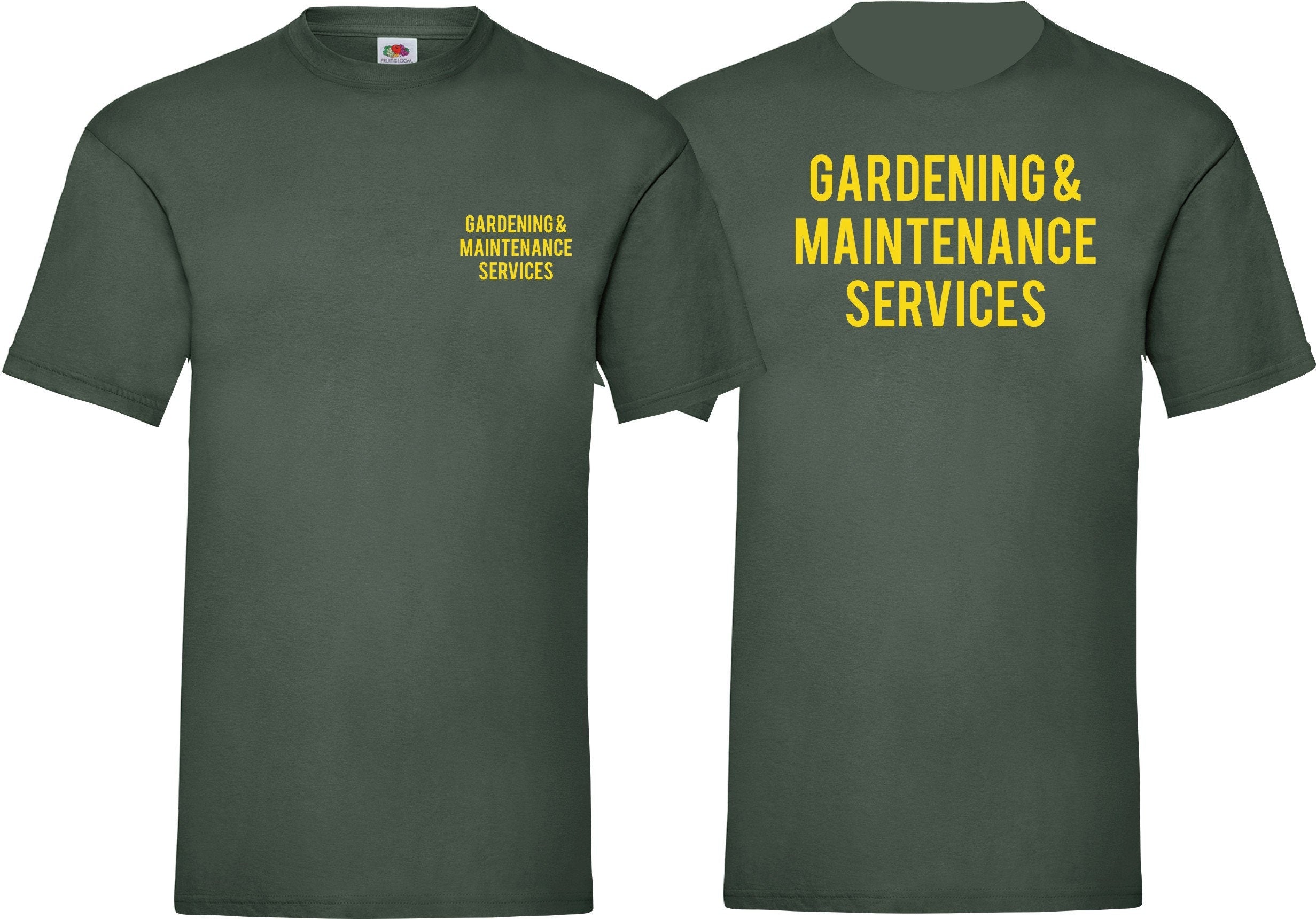 Workwear Gardening & Maintenance Services business work job T shirt Top  Uniform Job Gift S-XXXL
