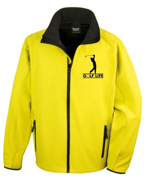 Golf Life Softshell Jacket Golf Course Hobbies Sport 10 COLOURS UNISEX JACKET