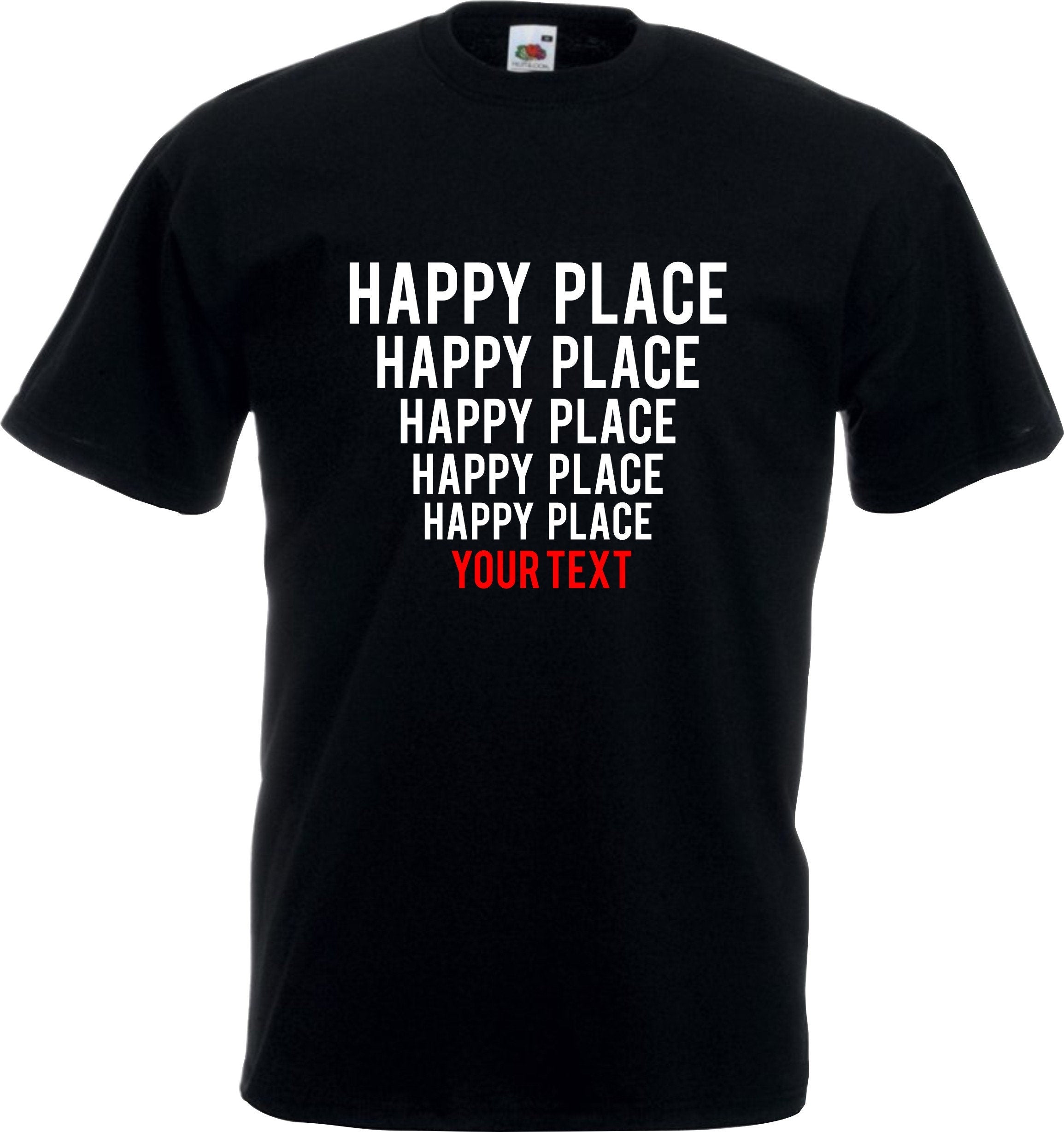 Happy place personalized t-shirt gift unisex