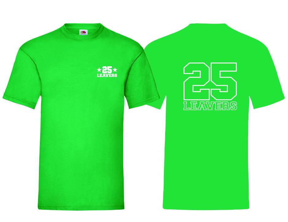 Leavers T shirt Primary / High Schools, Colleges & Universities  Multicolours Tee Top Unisex Leavers 2025 Kids and Adults sizes