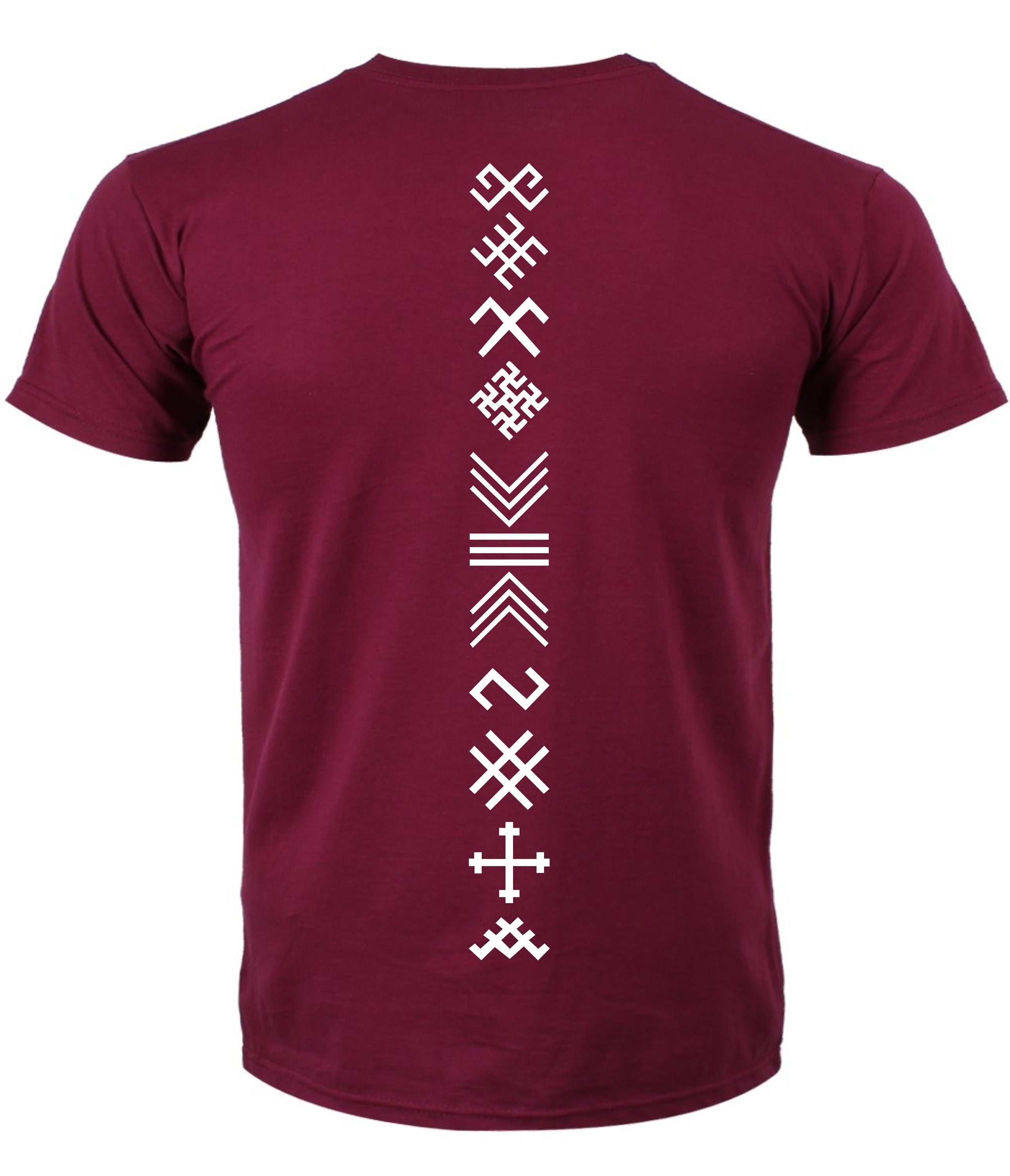 Latvija LATVIA symbol print t-shirt ornamenti jumis 3 zvaigznes t-krekls