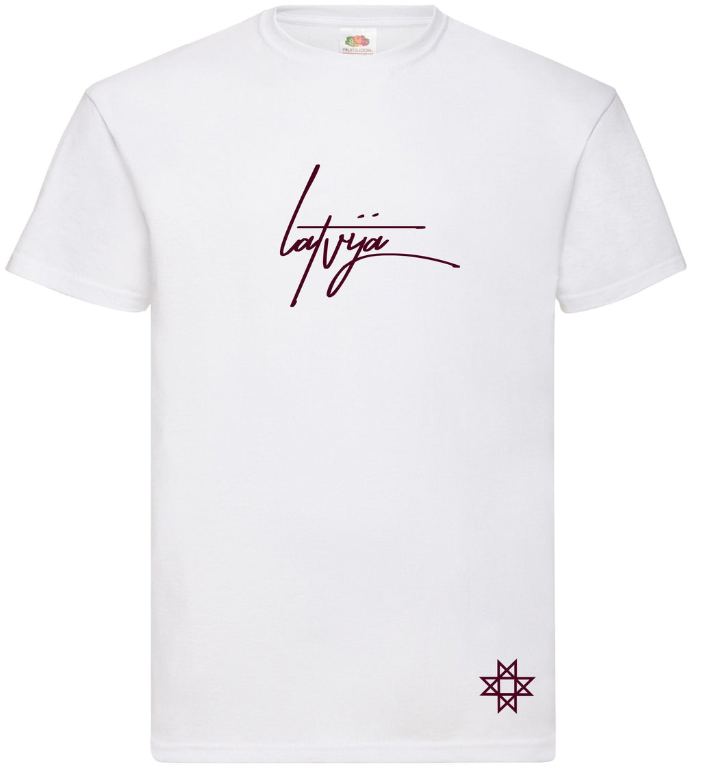 Latvija printed t-shirt Latvian Mens Patriotic Dāvana Latvija t krekls