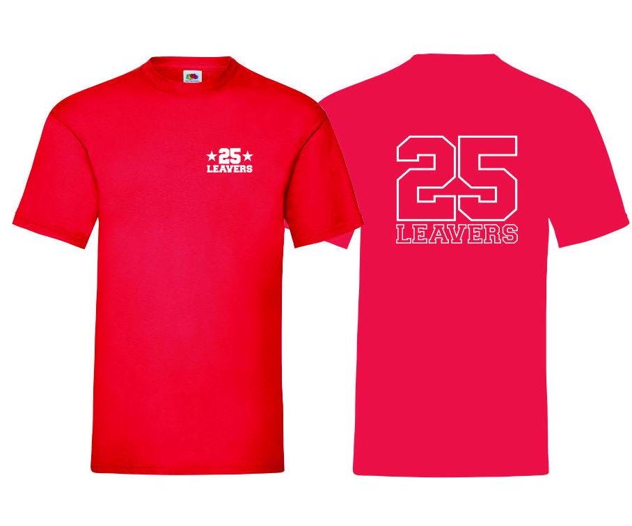 Leavers T shirt Primary / High Schools, Colleges & Universities  Multicolours Tee Top Unisex Leavers 2025 Kids and Adults sizes