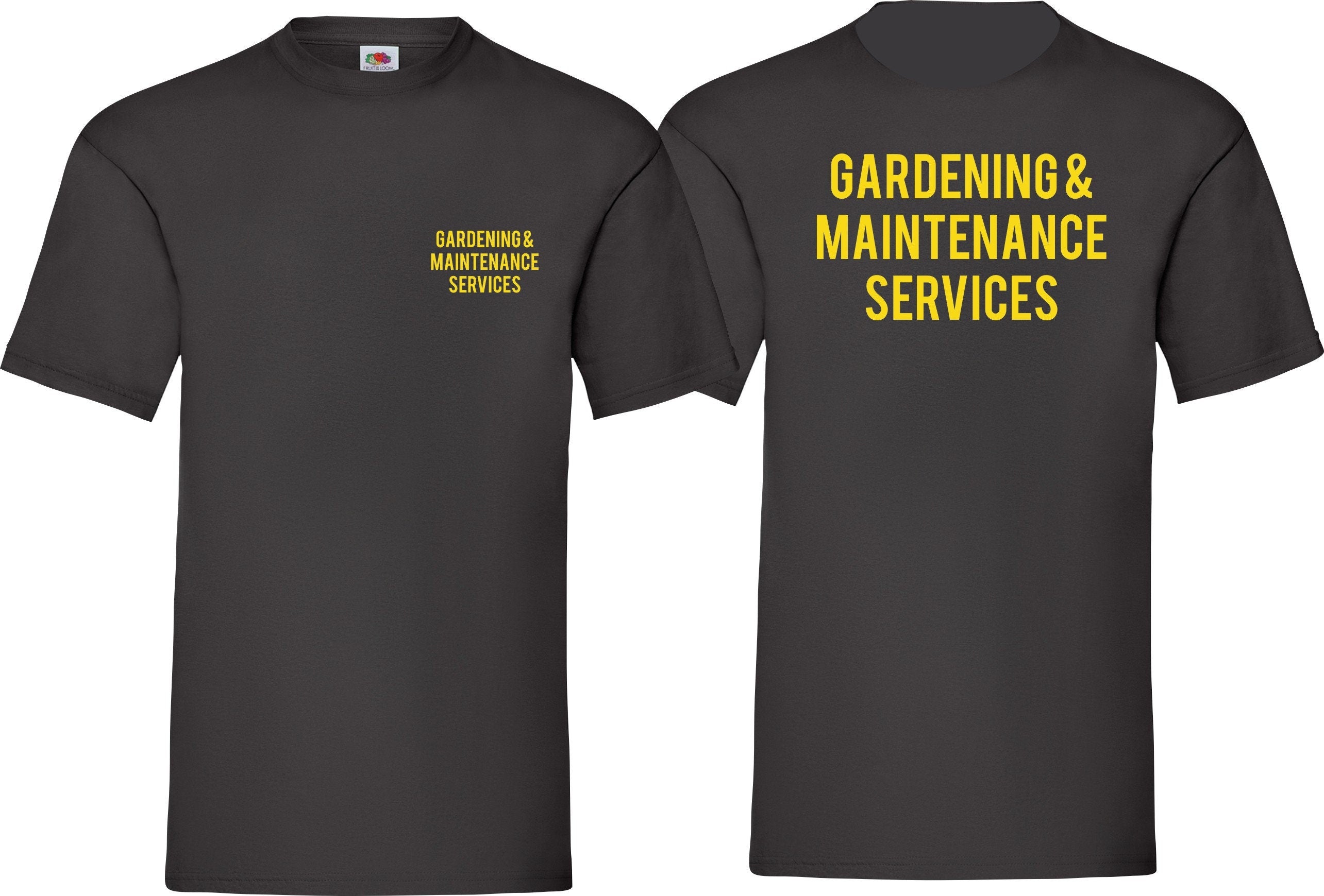 Workwear Gardening & Maintenance Services business work job T shirt Top  Uniform Job Gift S-XXXL